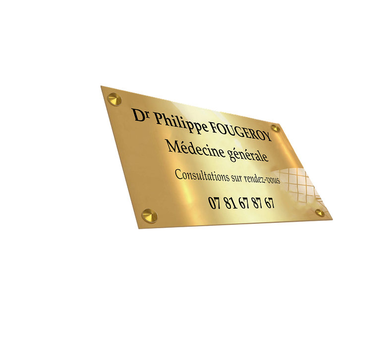 Logo .fr de plaque tampon