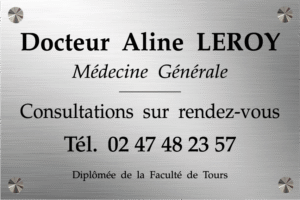 Plaque PVC gravée Format 30X20 cm