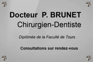 Plaque Dentiste Plexiglass gravé Format 30X20 cm