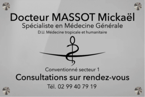 Plaque Médecin Plexiglass gravé Format 30X20 cm