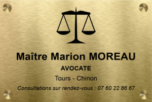 Plaque Avocat PVC gravé Format 30X20 cm