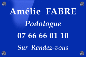 Plaque Podologue Plexiglass gravé Format 30X20 cm