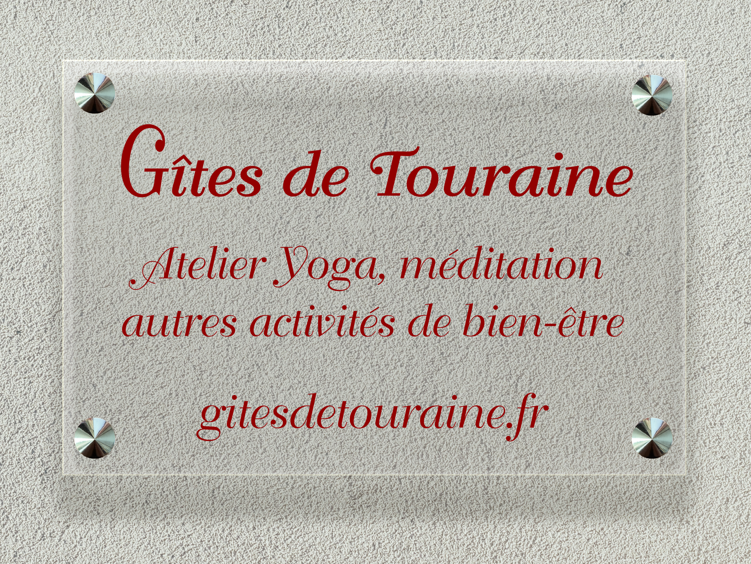 Plaque Entreprise Plexiglass Transparent Format 30X20 cm