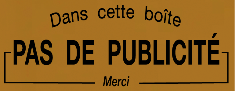 plaque stop pub en pvc or satiné